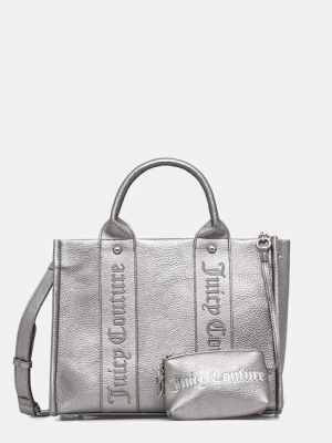 Juicy Couture torebka Iris Embroidery kolor srebrny BIJIR8946WVP
