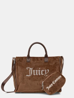Juicy Couture torebka Iris Velvet kolor brązowy BIJIR8944WZC