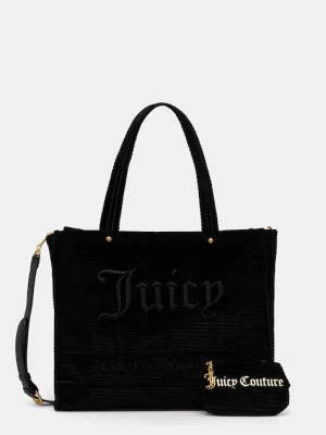 Juicy Couture torebka Iris Velvet kolor czarny BIJIR8942WC9