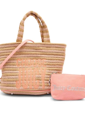 Juicy Couture Torebka na ramię + saszetka Nora Straw S.