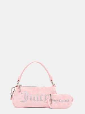 Juicy Couture torebka welurowa Kimberly kolor różowy BEJQL8767WPO