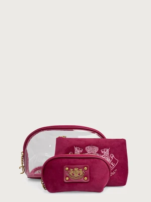 Juicy Couture zestaw kosmetyczek damskich SHERIL BEAUTY SET różowy