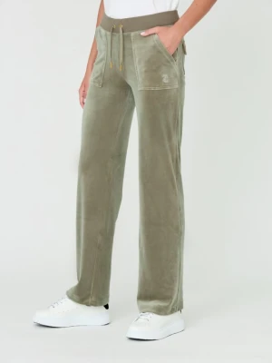 JUICY COUTURE Zielone damskie spodnie Del Ray, Rozmiar S