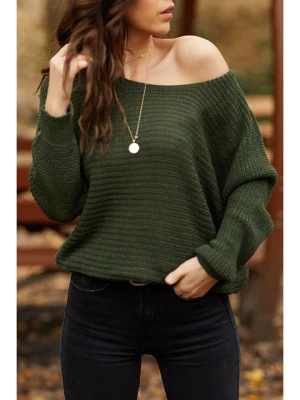Jumeon Sweter w kolorze khaki rozmiar: onesize
