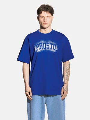 Jung t-shirt męski kobaltowy Prosto