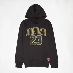 JUNIOR JDN JORDAN HBR FLC PO HOODIE black/gold, markiJordan, T-Shirty i Topy, w kolorze czarny, rozmiar: