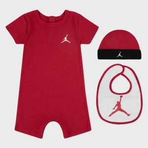 Junior Jumpman Romper (3 Piece), markiJordan, Rampersy i zestawy dla niemowląt, w kolorze czerwony, rozmiar: