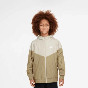 Nike JUNIOR K NSW WR HD JKT WARM SR light bone/parachute beige/wh uniseks Bomberki beż rozmiar Odzież