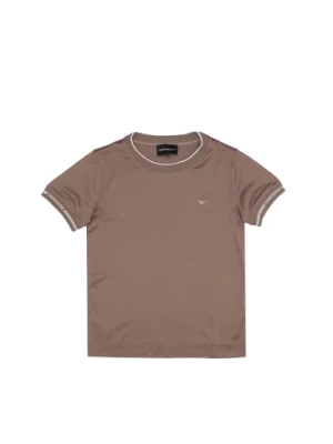 Juniorowe koszulki i pola w kolorze Dove Grey Emporio Armani