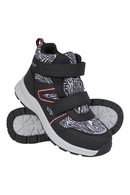 Jupiter dziecięce wodoodporne buty na rzepy - Charcoal Mountain Warehouse