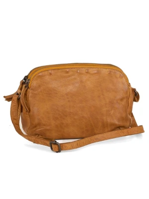 Zdjęcie produktu Just B Different Skórzana torebka "Esterzili" w kolorze musztardowym - 23 x 18 x 8 cm rozmiar: onesize