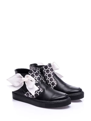 Just Bow Sneakersy w kolorze czarno-białym ze wzorem rozmiar: 36