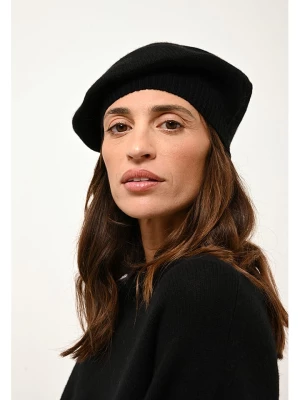 Just Cashmere Kaszmirowa czapka "Paris" w kolorze czarnym rozmiar: onesize