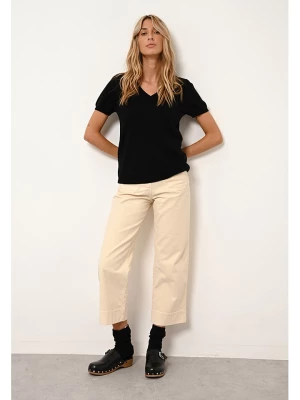 Just Cashmere Kaszmirowa koszulka "Glams" w kolorze czarnym rozmiar: XL