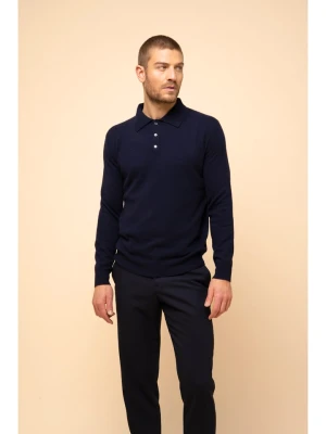 Just Cashmere Kaszmirowa koszulka polo "Douglas" w kolorze granatowym rozmiar: XL