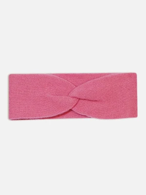 Just Cashmere Kaszmirowa opaska "Namad" w kolorze jasnoróżowym na czoło rozmiar: onesize