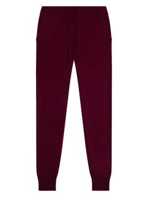 Just Cashmere Kaszmirowe spodnie "Wendy" w kolorze bordowym rozmiar: L