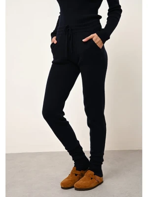 Just Cashmere Kaszmirowe spodnie "Wendy" w kolorze granatowym rozmiar: XL