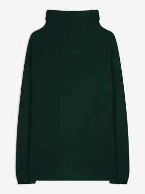 Just Cashmere Kaszmirowy golf "Blantyre" w kolorze ciemnozielonym rozmiar: M