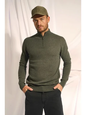Just Cashmere Kaszmirowy golf "Bradley" w kolorze zielonym rozmiar: XL