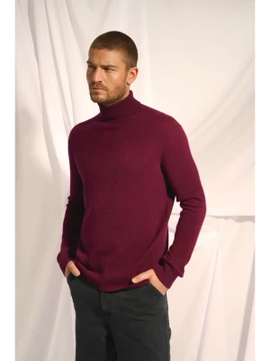 Just Cashmere Kaszmirowy golf "Connor" w kolorze bordowym rozmiar: M