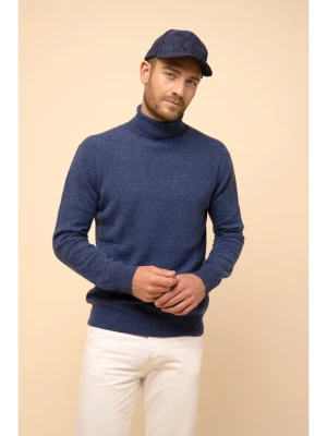 Just Cashmere Kaszmirowy golf "Connor" w kolorze niebieskim rozmiar: M