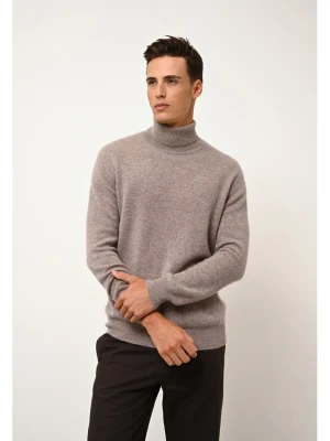 Just Cashmere Kaszmirowy golf "Connor" w kolorze szarobrązowym rozmiar: XL