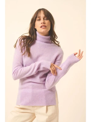 Just Cashmere Kaszmirowy golf "Lexie" w kolorze fioletowym rozmiar: XL