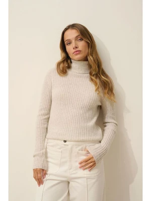 Just Cashmere Kaszmirowy golf "Miraya" w kolorze beżowym rozmiar: L