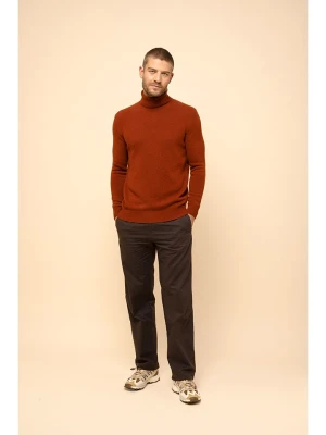 Just Cashmere Kaszmirowy golf "Sacha" w kolorze ceglanym rozmiar: M