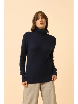 Just Cashmere Kaszmirowy golf "Udny" w kolorze granatowym rozmiar: M