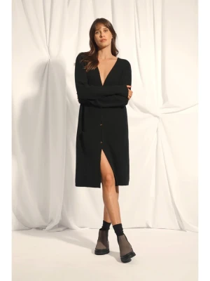 Just Cashmere Kaszmirowy kardigan "Dache" w kolorze czarnym rozmiar: XL