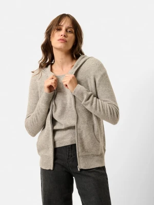 Just Cashmere Kaszmirowy kardigan "Debbie" w kolorze szarobrązowym rozmiar: S