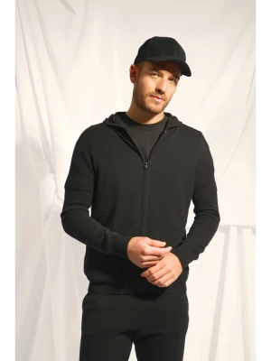 Just Cashmere Kaszmirowy kardigan "Elliot" w kolorze ciemnozielonym rozmiar: XL