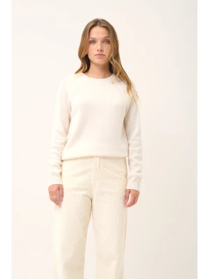 Just Cashmere Kaszmirowy sweter "Arequipa" w kolorze białym rozmiar: L