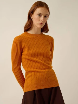 Just Cashmere Kaszmirowy sweter "Avana" w kolorze karmelowym rozmiar: L