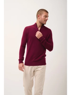 Just Cashmere Kaszmirowy sweter "Bradley" w kolorze bordowym rozmiar: S