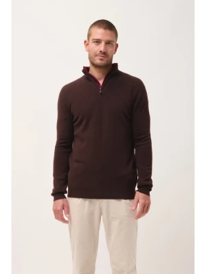 Just Cashmere Kaszmirowy sweter "Bradley" w kolorze bordowym rozmiar: S