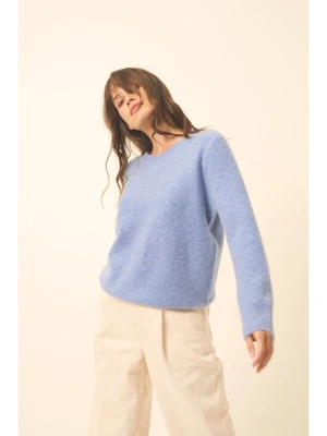 Just Cashmere Kaszmirowy sweter "Cetan" w kolorze błękitnym rozmiar: M