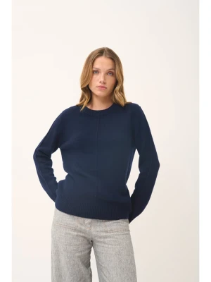 Just Cashmere Kaszmirowy sweter "Emma" w kolorze granatowym rozmiar: XL