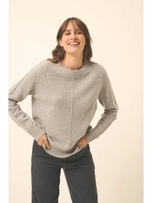Just Cashmere Kaszmirowy sweter "Emma" w kolorze jasnoszarym rozmiar: S