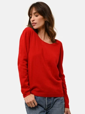 Just Cashmere Kaszmirowy sweter "Fiona" w kolorze czerwonym rozmiar: S