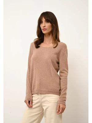 Just Cashmere Kaszmirowy sweter "Fiona" w kolorze karmelowym rozmiar: M