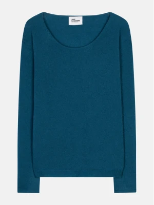 Just Cashmere Kaszmirowy sweter "Fiona" w kolorze niebieskim rozmiar: M