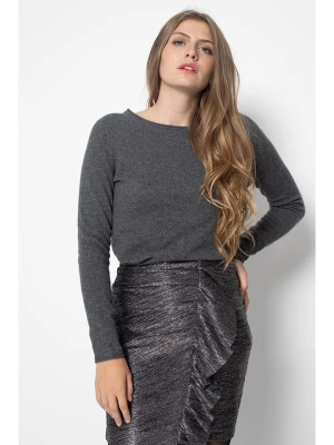 Just Cashmere Kaszmirowy sweter "Grace" w kolorze antracytowym rozmiar: M