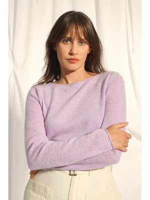 Just Cashmere Kaszmirowy sweter "Grace" w kolorze fioletowym rozmiar: XL