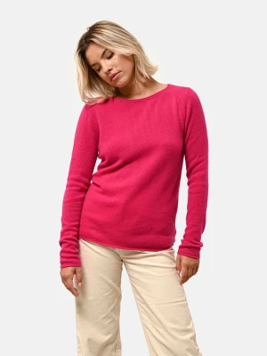 Zdjęcie produktu Just Cashmere Kaszmirowy sweter "Grace" w kolorze różowym rozmiar: XXL