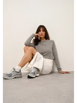 Just Cashmere Kaszmirowy sweter "Jane" w kolorze szarym rozmiar: M