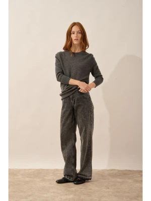 Just Cashmere Kaszmirowy sweter "Janice" w kolorze antracytowym rozmiar: XL