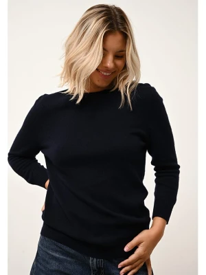 Just Cashmere Kaszmirowy sweter "Janice" w kolorze granatowym rozmiar: XXL